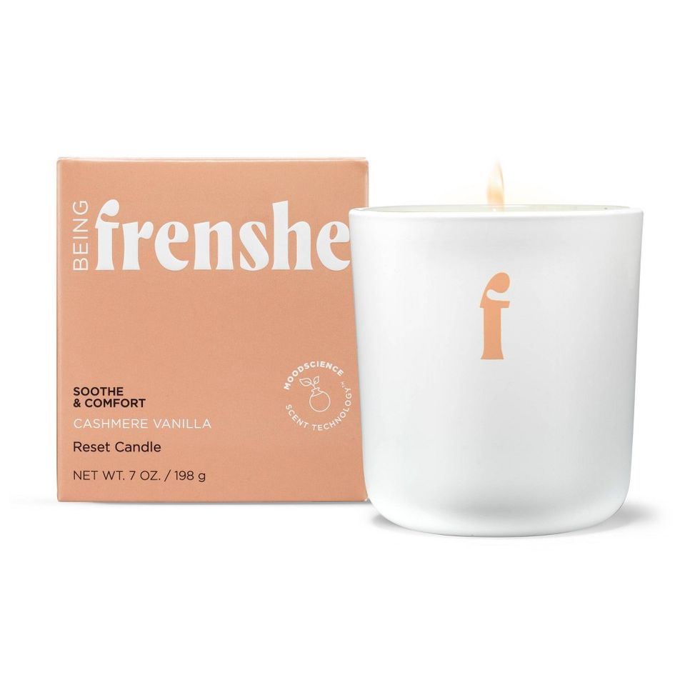 Coconut & Soy Wax Reset Candle with Essential Oils in Cashmere Vanilla