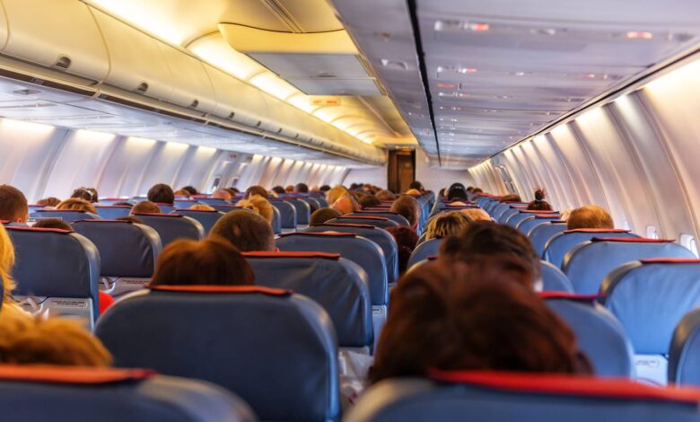 stock plane cabin passengers