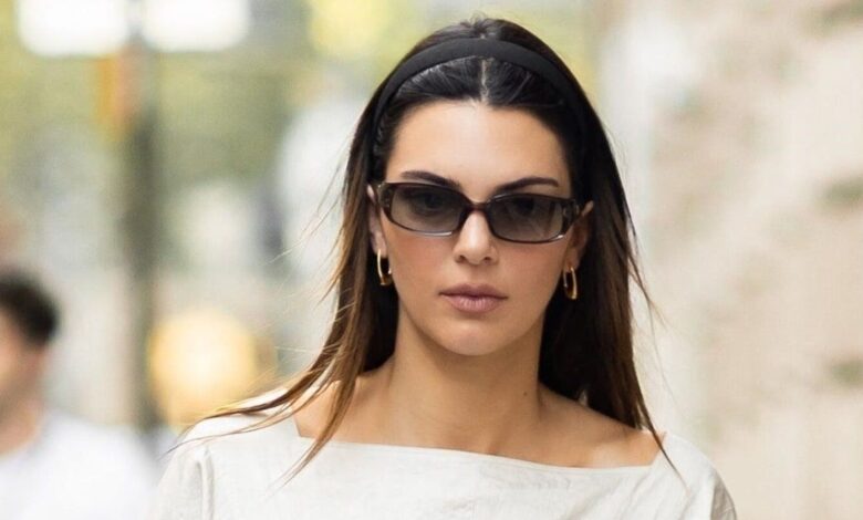 Kendall Jenner wore the mini version of the corset dress in Paris