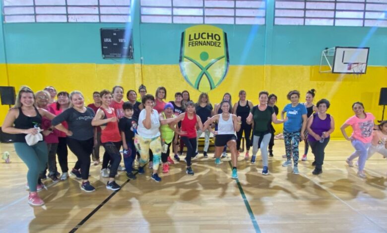 More than a hundred neighbors participated in the Fitness meeting in the "Lucho" Fernández