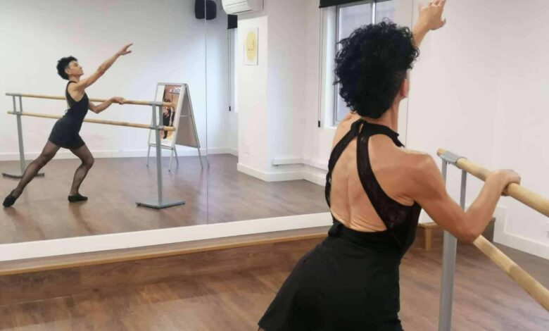 Professional ballerina Elena Marco teaches fitness ballet