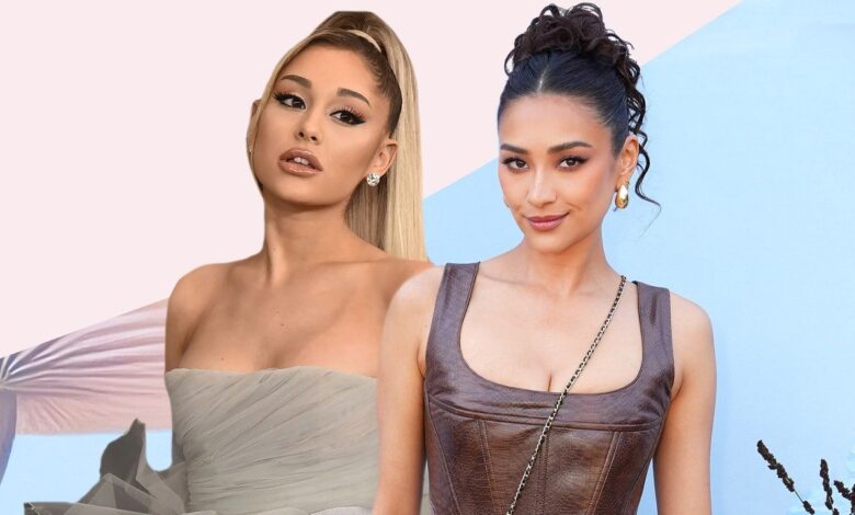 Shay Mitchell Looks Just Like Ariana Grande With a Platinum Blonde Pony
