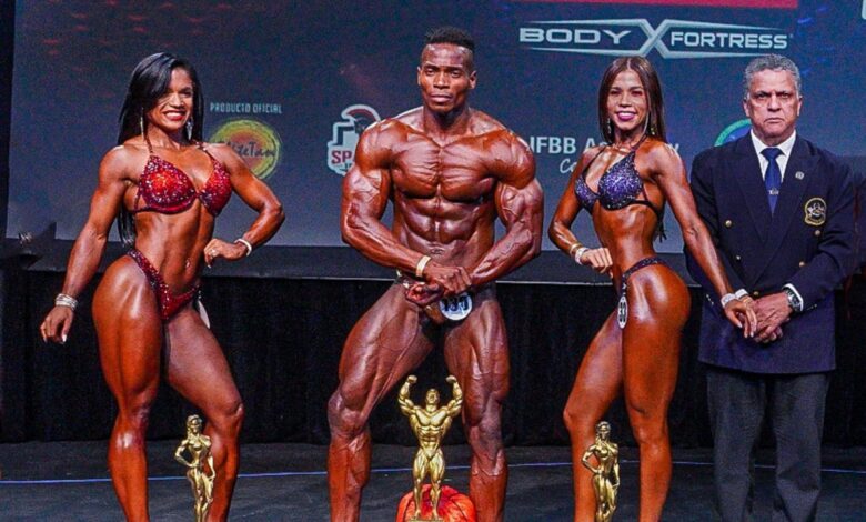 Bodybuilding with 33 categories in seven divisions