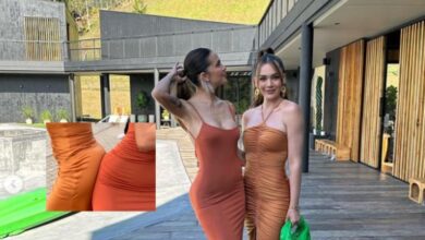 Greeicy and Lina Tejeiro made more than one laugh with a particular dance: they collided with their buttocks