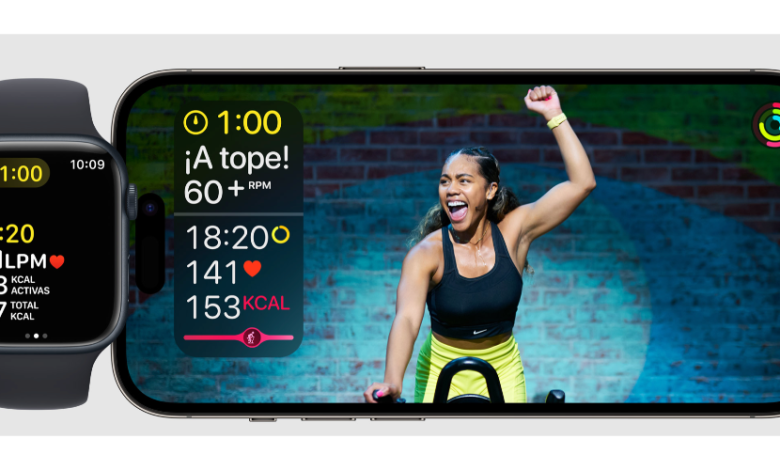 How to display Apple Fitness+ metrics with AirPlay?