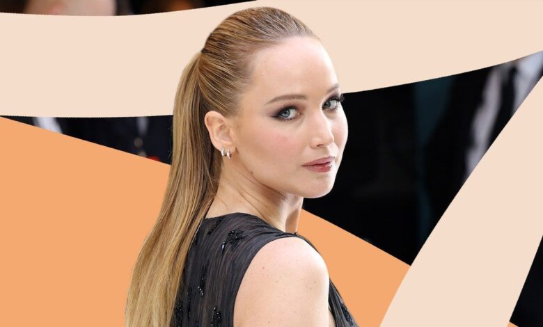Jennifer Lawrence Is Serving Holly Golightly in Two Little Black Dresses - See Photos