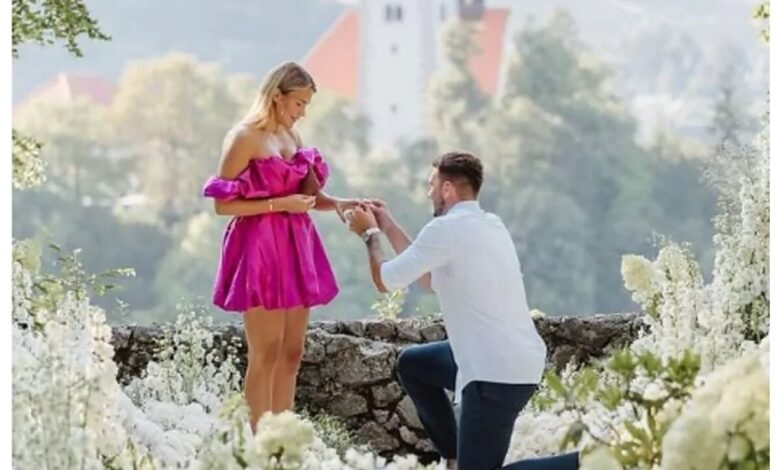Luka Doncic's romantic proposal to his girlfriend Anamaria Goltes