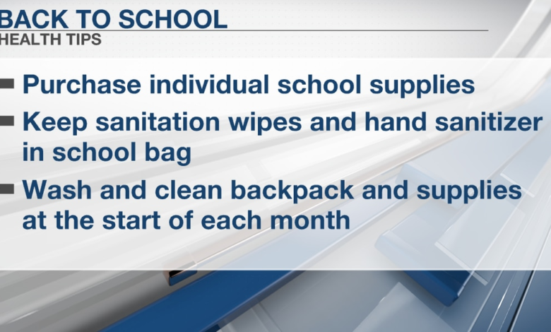 Tips to help kids go back to school in good health