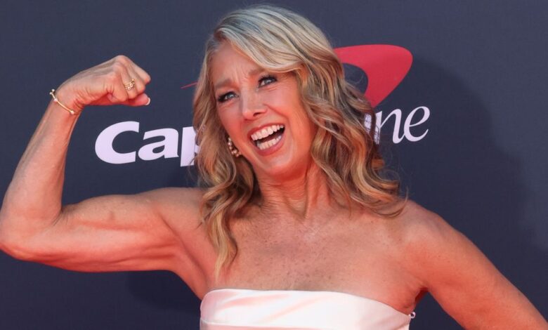 Denise Austin, 66, Is So Toned in Blue Leotard From ‘30 Years Ago’