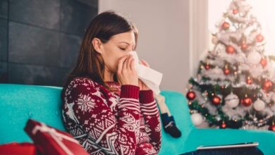 A person is considered to have Christmas tree syndrome when they experience typical allergy symptoms like a runny nose, congestion and sneezing when around their real or fake tree that could take weeks to resolve.
