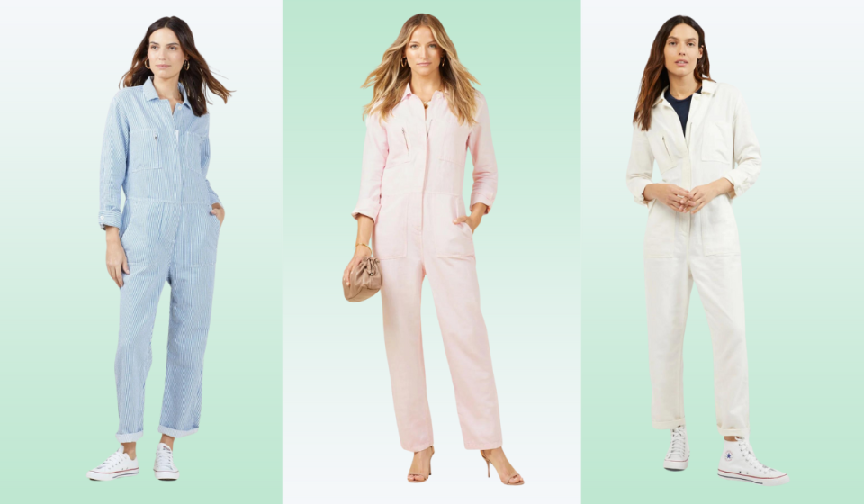 The cotton-linen blend jumpsuit is super soft and you can wear it with heels or sneakers, dressed up or down.