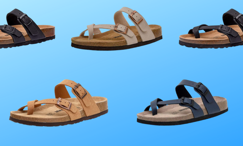 The Cushionaire Luna Footbed Sandals are popular on Amazon.