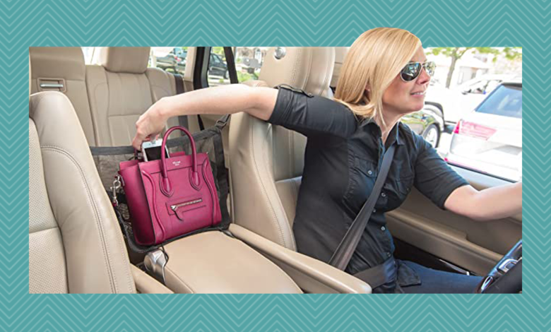 This car handbag holder keeps my purse from spilling — and it's just $18
