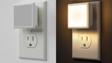 These nightlights switch on at dusk and off at dawn — a 2-pack is just $7 for Prime members