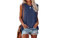 Amazon shoppers love the flattering fit of this sleeveless top, on sale for $13