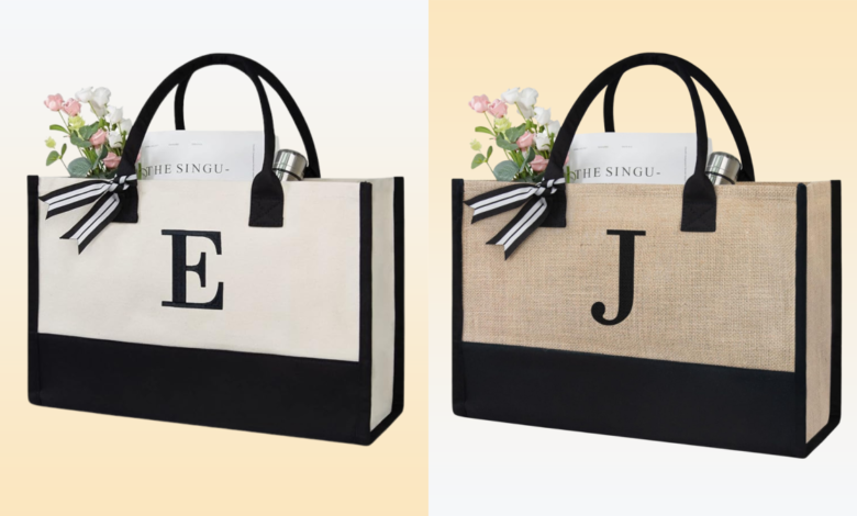 This 'very classy and durable' monogrammed tote makes a thoughtful Mother's Day gift, and it's down to $14
