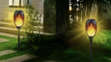 The 'festive' solar torch lights to make your garden glow are 40% off at Amazom