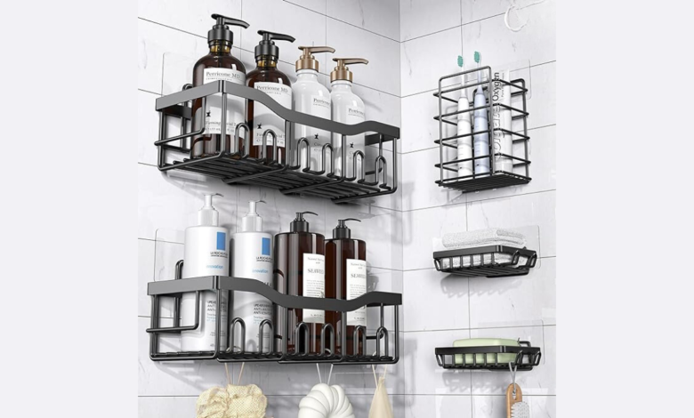 This bestselling shower caddy set can hold up to 40 pounds — and it's down to $18