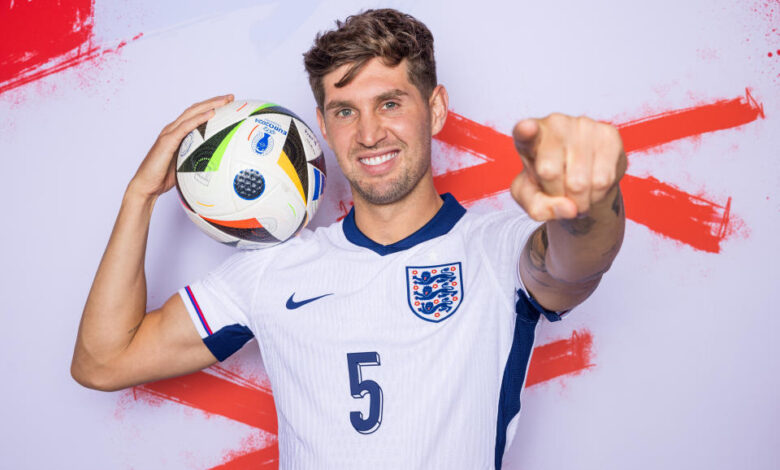 BLANKENHAIN, GERMANY - JUNE 11: (EDITOR’S NOTE: Image has been digitally enhanced.) John Stones of England poses for a portrait during the England Portrait session ahead of the UEFA EURO 2024 Germany on June 11, 2024 in Blankenhain, Germany. (Photo by Boris Streubel - UEFA/UEFA via Getty Images)