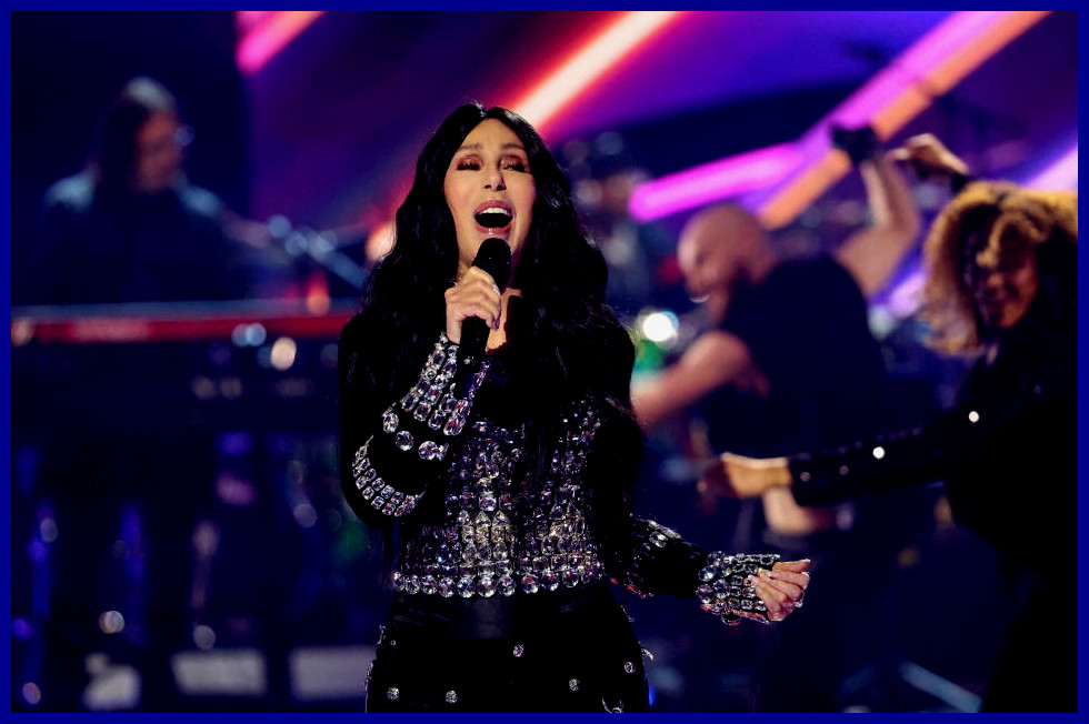 Cher performs during the iHeartRadio Music Awards at Dolby Theatre in Los Angeles, California, U.S., April 1, 2024. REUTERS/Mario Anzuoni